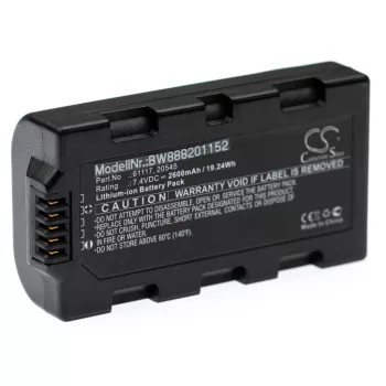   Sokkia 20545, 61117 helyettesítő akkumulátor (Li-Ion, 7.4V, 2600mAh / 19.24Wh) - Utángyártott