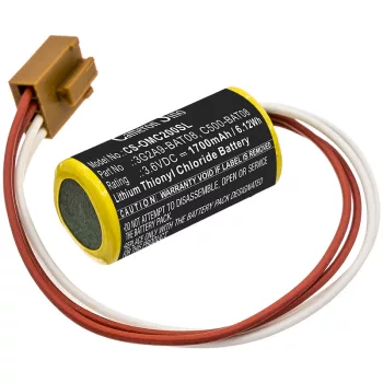   Omron 3G2A9-BAT08, C500-BAT08 helyettesítő akkumulátor (Li-SOCl2, 3.6V, 1700mAh / 6.12Wh) - Utángyártott