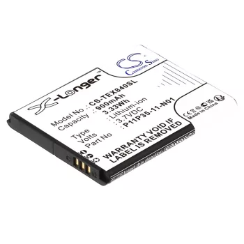   Texas Instruments P11P35-11-N01 helyettesítő akkumulátor (Li-Ion, 3.7V, 900mAh / 3.33Wh) - Utángyártott