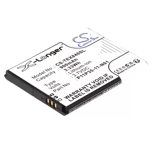 Texas Instruments P11P35-11-N01 helyettesítő akkumulátor (Li-Ion, 3.7V, 900mAh / 3.33Wh) - Utángyártott