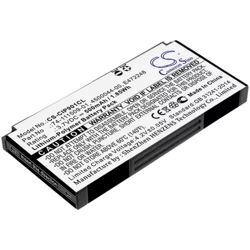 Cisco 74-111509-01, E472248 helyettesítő akkumulátor (Li-Polymer, 3.7V, 500mAh / 1.85Wh) - Utángyártott