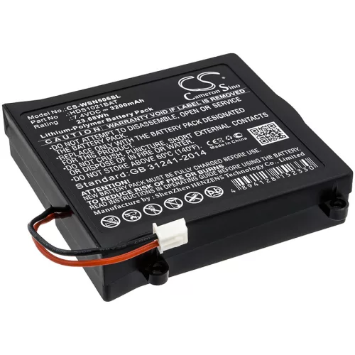 Owon HDS1021BAT helyettesítő akkumulátor (Li-Polymer, 7.4V, 3200mAh / 23.68Wh) - Utángyártott