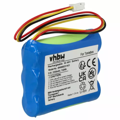 tonies Toniebox készülékhez akkumulátor (NiMh, 3.6V, 2200mAh / 7.92Wh) - Utángyártott
