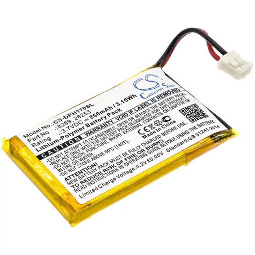 Marmitek 28253, 8269 helyettesítő akkumulátor (Li-Polymer, 3.7V, 850mAh / 3.15Wh) - Utángyártott