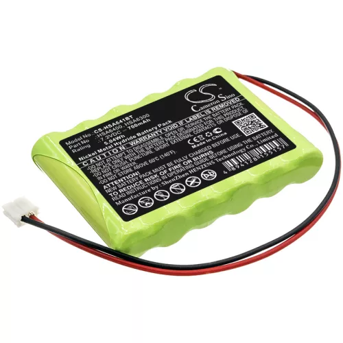 Yale HSA6400 helyettesítő akkumulátor (NiMh, 7.2V, 700mAh / 5.04Wh) - Utángyártott