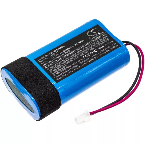Braven 180017 helyettesítő akkumulátor (Li-Ion, 3.7V, 6800mAh / 25.16Wh) - Utángyártott