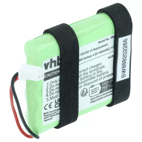 BMW 84109297787 helyettesítő akkumulátor (NiMh, 4.8V, 440mAh / 2.21Wh) - Utángyártott