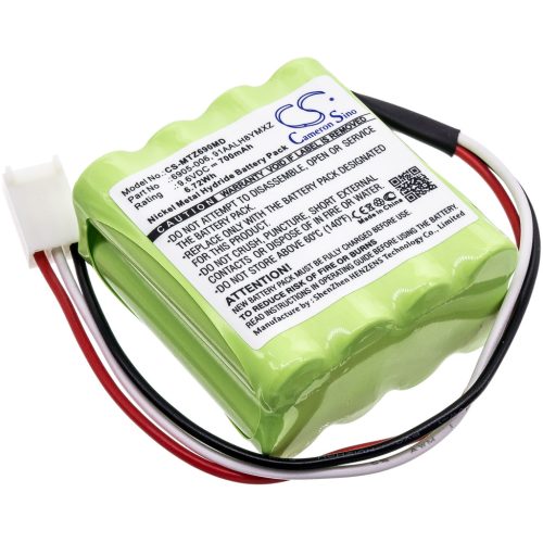 Morita 6905-006, 91AALH8YMXZ helyettesítő akkumulátor (NiMh, 9.6V, 700mAh / 6.72Wh) - Utángyártott