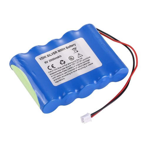 VDW GP210AAHCB5BMXZ helyettesítő akkumulátor (NiMh, 6V, 2000mAh / 12Wh) - Utángyártott