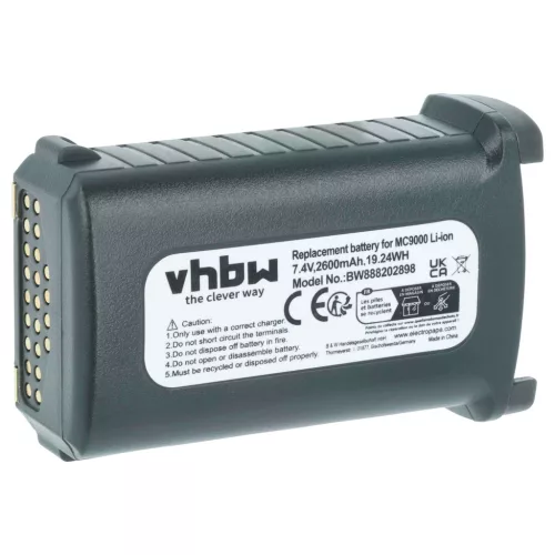 Symbol KT-21-61261-01 helyettesítő akkumulátor (Li-Ion, 7.4V, 2600mAh / 19.2Wh) - Utángyártott