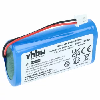   SurgiTel 25458, OM0134 helyettesítő akkumulátor (Li-Ion, 7.4V, 2600mAh / 19.24Wh) - Utángyártott