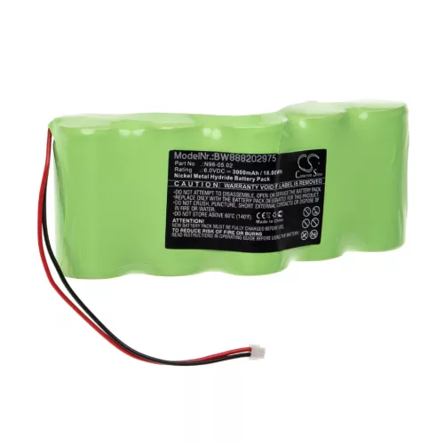 Theis N98-05.02 helyettesítő akkumulátor (NiMh, 6V, 3000mAh / 18Wh) - Utángyártott