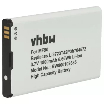   ZTE MF90, MF91 készülékekhez akkumulátor (Li-Ion, 3.7V, 1800mAh / 6.66Wh) - Utángyártott