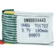 HiSky HCP60, HCP80, HCP80 V2 készülékekhez akkumulátor (Li-Ion, 3.7V, 180mAh / 0.67Wh) - Utángyártott