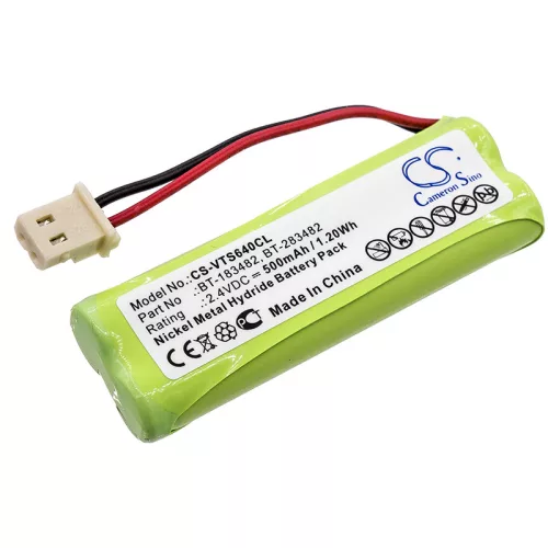 VTech 89134801, 89134801 készülékekhez telefon akkumulátor (NiMh, 500mAh / 1.2Wh, 2.4V) - Utángyártott