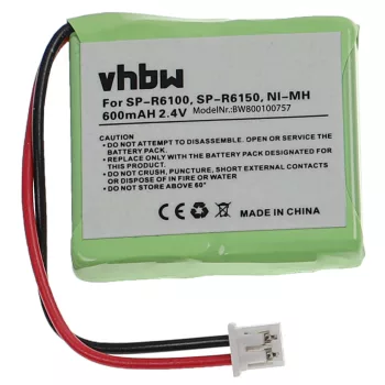   Samsung SP R6100, SP R6150 készülékekhez telefon akkumulátor (NiMh, 500mAh / 1.2Wh, 2.4V) - Utángyártott