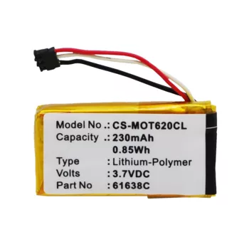   Motorola 61638C helyettesítő telefon akkumulátor (Li-Polymer, 230mAh / 0.85Wh, 3.7V) - Utángyártott