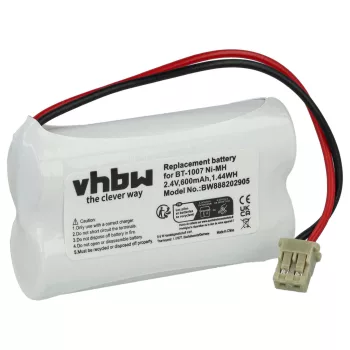   Panasonic HHR-15F2G1 helyettesítő telefon akkumulátor (NiMh, 600mAh / 1.44Wh, 2.4V) - Utángyártott