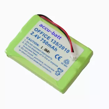   Ascom / Ascotel Office 135 készülékhez telefon akkumulátor (NiMh, 750mAh / 1.8Wh, 2.4V) - Utángyártott