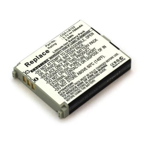 Panasonic CGA-LB102 helyettesítő telefon akkumulátor (Li-Ion, 700mAh / 2.59Wh, 3.7V) - Utángyártott