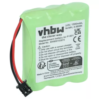   Toshiba BT-311, FD-4809 készülékekhez telefon akkumulátor (NiMh, 1300mAh / 4.68Wh, 3.6V) - Utángyártott