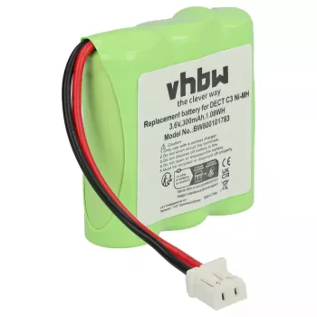   Sagem 30AAAM3BMX, RPD4829 helyettesítő telefon akkumulátor (NiMh, 300mAh / 1.08Wh, 3.6V) - Utángyártott