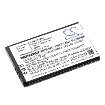  Swissvoice 043048 helyettesítő telefon akkumulátor (Li-Ion, 900mAh / 3.33Wh, 3.7V) - Utángyártott