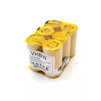   Black & Decker DV7205 helyettesítő takarítógép akkumulátor (NiMh, 3000mAh / 21.6Wh, 7.2V) - Utángyártott
