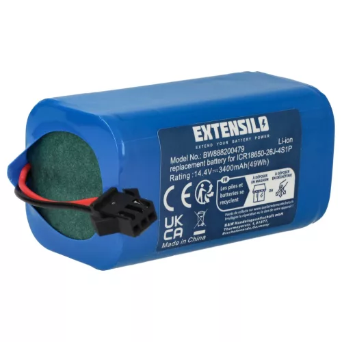Eufy PA04 helyettesítő takarítógép akkumulátor (Li-Ion, 3400mAh / 48.96Wh, 14.4V) - Utángyártott