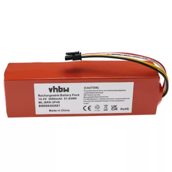   Xiaomi BRR-2P4S-5200S helyettesítő takarítógép akkumulátor (Li-Ion, 3600mAh / 51.84Wh, 14.4V) - Utángyártott