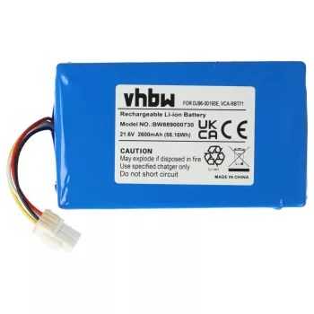   Samsung DJ96-00193C helyettesítő takarítógép akkumulátor (Li-Ion, 2600mAh / 56.16Wh, 21.6V) - Utángyártott