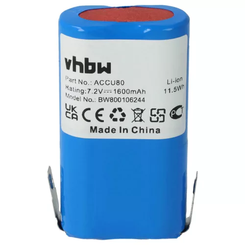 Gardena Accu80 8803 készülékhez szerszámgép akkumulátor (Li-Ion, 1600mAh / 11.52Wh, 7.2V) - Utángyártott