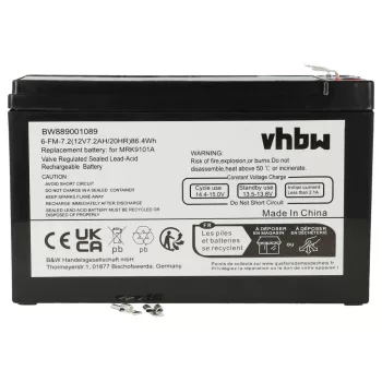   Robomow BAT9000A helyettesítő szerszámgép akkumulátor (AGM, 7200mAh / 86.4Wh, 12V) - Utángyártott