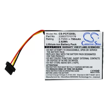   Pioneer 827304 helyettesítő akkumulátor (Li-Ion, 790mAh / 2.92Wh, 3.7V) - Utángyártott