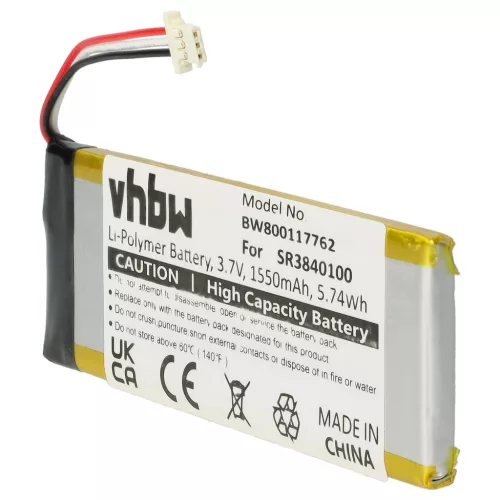 Becker 334432602678 helyettesítő akkumulátor (Li-Polymer, 1550mAh / 5.73Wh, 3.7V) - Utángyártott