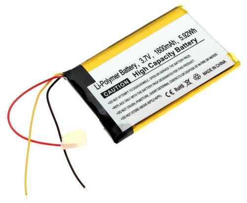 Becker 604060, 604060PL helyettesítő akkumulátor (Li-Polymer, 1600mAh / 5.92Wh, 3.7V) - Utángyártott