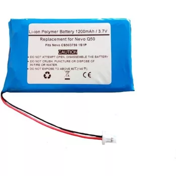   Nevo Q50 készülékhez akkumulátor (Li-Polymer, 1200mAh / 4.44Wh, 3.7V) - Utángyártott