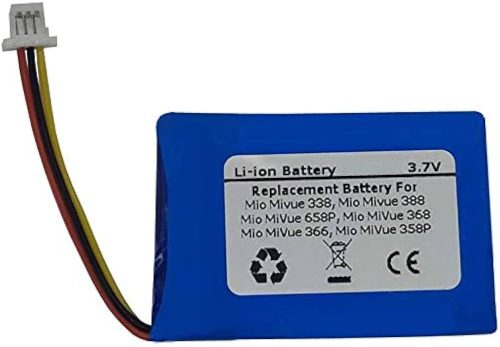 Mio TPC402339 helyettesítő akkumulátor (Li-Polymer, 450mAh / 1.67Wh, 3.7V) - Utángyártott