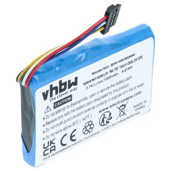   Mitac Mio E3MIO2135211 helyettesítő akkumulátor (Li-Ion, 1300mAh / 4.81Wh, 3.7V) - Utángyártott
