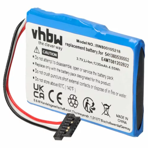 Navigon 541380530002 helyettesítő akkumulátor (Li-Ion, 1200mAh / 4.4Wh, 3.7V) - Utángyártott