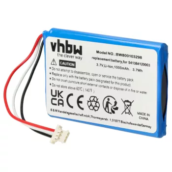   Navigon 5411384120002 helyettesítő akkumulátor (Li-Ion, 1000mAh / 3.7Wh, 3.7V) - Utángyártott