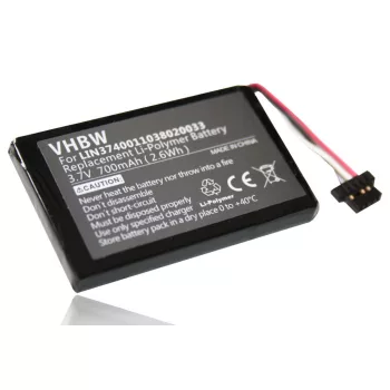   Navigon LIN3740011038020033 helyettesítő akkumulátor (Li-Polymer, 700mAh / 2.59Wh, 3.7V) - Utángyártott