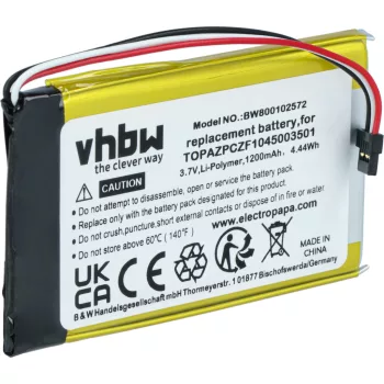   Navigon Topaz helyettesítő akkumulátor (Li-Polymer, 1200mAh / 4.44Wh, 3.7V) - Utángyártott
