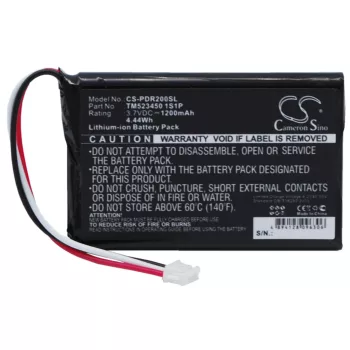   Pharos TM523450 1S1P helyettesítő akkumulátor (Li-Ion, 1200mAh / 4.44Wh, 3.7V) - Utángyártott