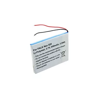   Falk Neo 520, 520LMU készülékekhez akkumulátor (Li-Polymer, 950mAh / 3.52Wh, 3.7V) - Utángyártott