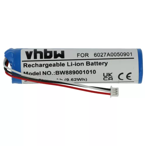 TomTom 6027A0050901 helyettesítő akkumulátor (Li-Ion, 2600mAh / 9.62Wh, 3.7V) - Utángyártott