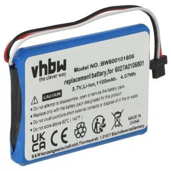  TomTom 6027A0106801 helyettesítő akkumulátor (Li-Ion, 1100mAh / 4.07Wh, 3.7V) - Utángyártott