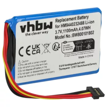  TomTom AHL03711008, HM9420236853 helyettesítő akkumulátor (Li-Ion, 1100mAh / 4.1Wh, 3.7V) - Utángyártott