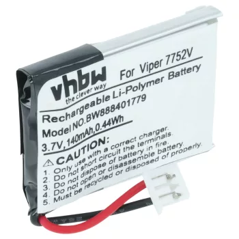   Viper GEB402025 helyettesítő akkumulátor (Li-Polymer, 120mAh / 0.44Wh, 3.7V) - Utángyártott