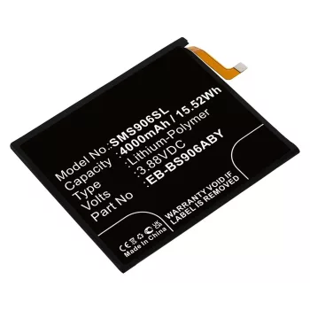   Samsung EB-BS906ABY helyettesítő mobiltelefon akkumulátor (Li-Polymer, 4000mAh / 15.52Wh, 3.88V) - Utángyártott